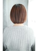 吉祥寺3分/ショコラベージュボブルフベビーバング美髪カール/030