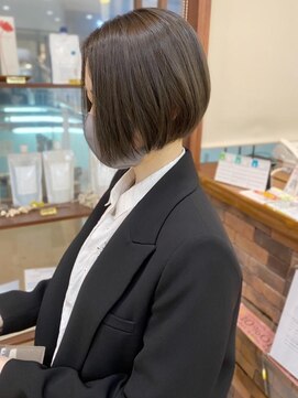 モリオ フロムロンドン さいたま新都心店(morio from London) 大人かわいい　ミニボブ　アッシュグレージュ◎