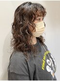 お洒落個性派ウェーブパーマスパイラルエモージュエアリーカール