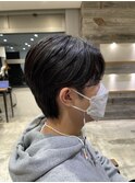 韓国ヘアおしゃれショートセンターパート