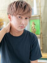 カバーヘア ブリス 戸田公園西口店(COVER HAIR bliss)&nbsp;ツートンカラーくせ毛風フェ―ドマッシュa戸田公園20代30代40代