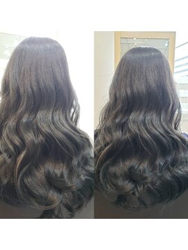 レディスペヘアーシータ(Redispe hair θ) デジタルパーマ＋ブルーブラック