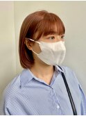ダブルカラーオレンジベージュカラーケアブリーチ韓国ハイトーン