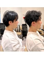 ロンドプロフィール 浦和(Lond profil)&nbsp;Lond.海気　刈り上げショート　スパイラルパーマ