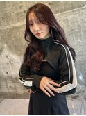 色気あるナチュラル韓国ヘア×ピンク×ローレイヤー〔川又〕