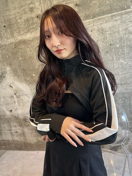 アンジェリカラボ 梅田店(ANGELICA LABO) 色気あるナチュラル韓国ヘア×ピンク×ローレイヤー〔川又〕