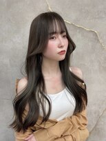 プアメリア 名古屋(Puamelia)&nbsp;トリートメント ブリーチなしダブルカラー 前髪縮毛矯正