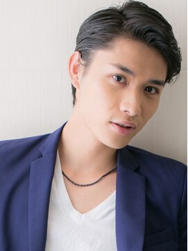 モッズヘア メン 南越谷南口店(mod's hair men) オールバックでクールに!七三分けウェットショートT南越谷