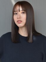 シーン(SCENE)&nbsp;透明感カラー　ダークブラウン　艶感　ストレート【天神/今泉】