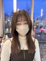 インデックスヘアー 錦糸町店(in'dex hair) 髪質改善グレージュカラーカーキベージュレイヤーロング錦糸町