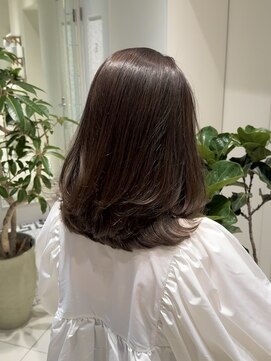 ザックギンザ(ZACC ginza) オリーブベージュ/伸ばしかけミディアムレイヤー