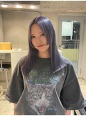 切りっぱなしボブ エアリーロング 美髪 ピンクブラウン