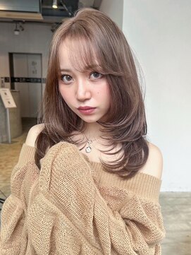 アイティーバイアルバム 松戸店(IT by ALBUM) グレーベージュニュアンスカラーレイヤーカット_ba519281