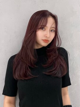 ノイ(noi) 顔周りレイヤーカットくびれヘアミルクティーベージュカラー