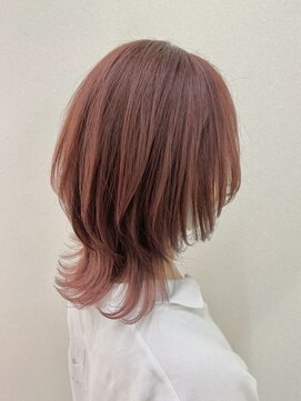 トッカ 船橋南口店(tocca) ピンクカラー×ウルフカット