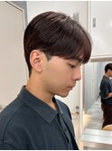 シースルーマッシュナチュラルマッシュメンズ韓国ツーブロック