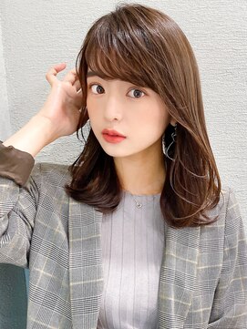 パシフィックダズールコパン(Pacific Dazzle copain) ★小顔前髪ワンカールくびレイヤーカット黒髪ストレート