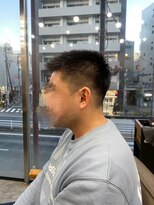 ソイクフ 高田馬場店(SOY-KUFU)&nbsp;黒髪刈り上げショートマッシュレイヤーフェードカット