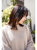 「外ハネ×ナチュラルストレートで大人可愛く♪」