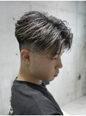 MEN'S/フェザーショート×ハイライト×フェード/短髪
