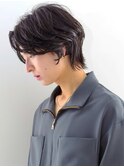 アップバング×ウルフ/ニュアンスパーマ
