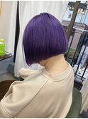 【ethica_南船場】ディープパープル×切りっぱなしボブ