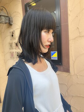 アンツ ヘアーアンドリゾート 辻堂本店(ANT'S Hair and Resort) ミディアムヘア/暗めカラー/グランマッシュ/辻堂