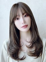 エインアンリー 明治神宮前(AIN.ANLY.) フェミニンロング大人かわいい透明感カラーレイヤーカット小顔