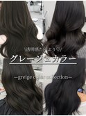 韓国ヘア 透明感カラー 2wayバング レイヤーカット 顔周り