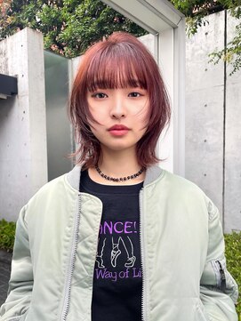 メゾンドイギー(MAISON de IGGY) 顔まわりレイヤーボブウルフレイヤーミディアムレイヤーカット