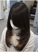 レイヤー/ロングレイヤー/顔まわりレイヤー/ハッシュカット