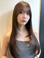 トリッカ シブヤ(TRICCA SHIBUYA) ロングヘアレイヤーカット顔まわりカット前髪顔まわりレイヤー