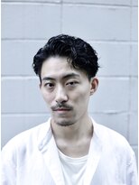 プランツヘアー ニュアンスパーマ センターパート メンズパーマ 博多美容室