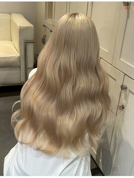 ベレーザ 川越(Beleza) ba16044_ミルクティーベージュハイトーンカラー艶髪ワンホンヘア