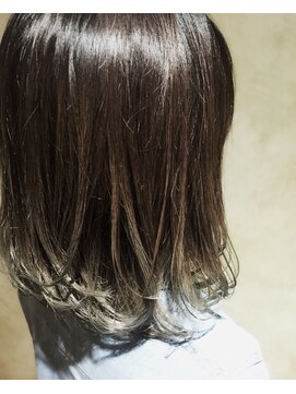 ユニーク(UniQ) 【UniQ中平亮】ラベンダーアッシュグラデーションハイライトMIX