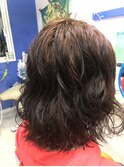 ふんわりトップポイントパーマ