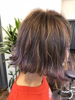 メレットバイホーム(Meret by Home)&nbsp;切りっぱなしボブ、MIXカラー/30代40代50代