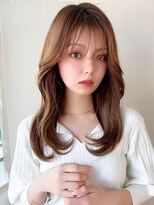 ラルユー(LallYou) 韓国/シナモンベージュ/大人かわいい/モテ髪/前髪