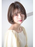 大人レイヤーボブ♪カーキベージュカラー