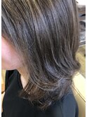 大人女性白髪ぼかしカラーハイライト♪　　