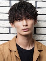 オーシャントーキョー(OCEAN TOKYO)&nbsp;"スーツ短髪ツーブロック束感モテる黒髪シークレットパーマ流行"