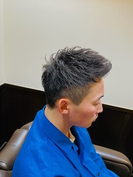 プレミアムバーバー 原宿店(PREMIUM BARBER produce by HIRO GINZA) アイロンパーマ×2ブロショート