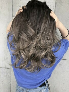 ルモア(RUMOR) Rumor×バレイヤージュカラー【ラベージュミディ】