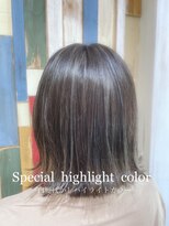 ミルプデザイン(MilP design)&nbsp;嶋村夏実★白髪ぼかしハイライトカラー