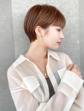 ロンド レグリーズ 立川(Lond leglise) ショート×顔周り×前髪×シルキーベージュ×グレージュカラー