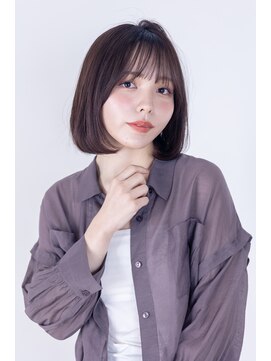 スノードロップ 高円寺店(Snowdrop) 黒髪/グレーベージュ/レイヤーロング/前髪パーマ/高円寺