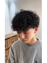 ダブルオオガキ (W-ogaki)&nbsp;プードルパーママッシュ刈り上げツーブロックメンズパーマ