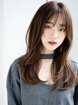 エインアンリー 表参道(AIN.ANLY.)&nbsp;ワンカールセミディシアーカラー姫カットエアリーパーマ大人女子