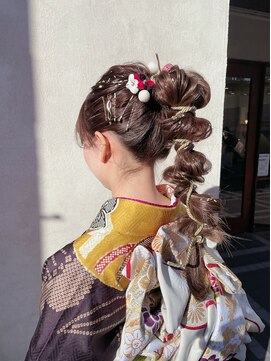 ヘアースペースブルーム リアン 岡町店(HAIR SPACE BLOOM Lien) 岡町/成人式/ヘアセット/アレンジ/編みおろし