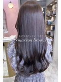 ワンカラーで作る！~まろやかmarron brown ~